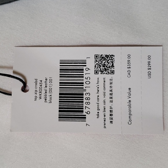 SOLD-Kate Spade Leila Top Zip Crossbody Black - Picture 12 of 12